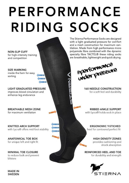 Performance riding socks